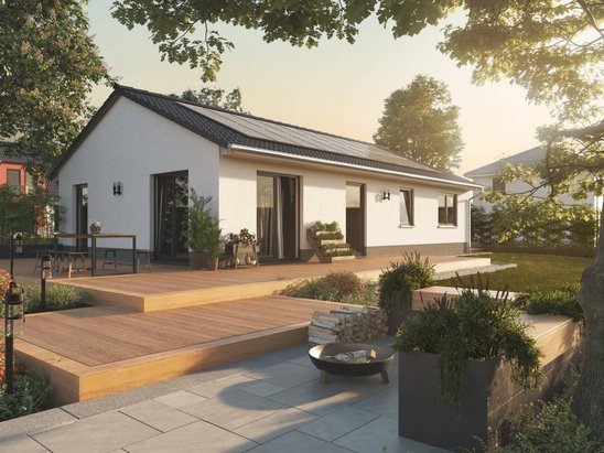 Bungalow-Bungalow-100-Garten-Photovoltaik-Solaranlage